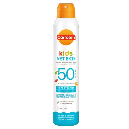 Carroten Kids Wet Skin Suncare Invisible Body Spray 3D Protection SPF50  200 ml