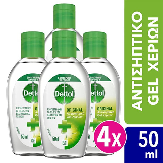 4 x Dettol Hand Sanitiser Gel  4 x 50ml