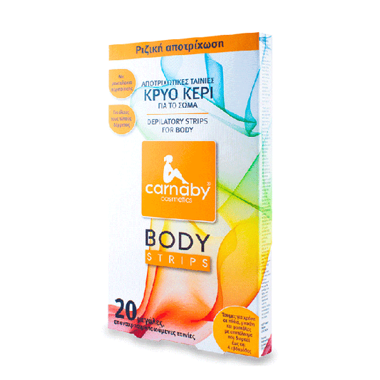 Carnaby Body Strips Cold Wax Depilatory Strips for the Body  20 copë