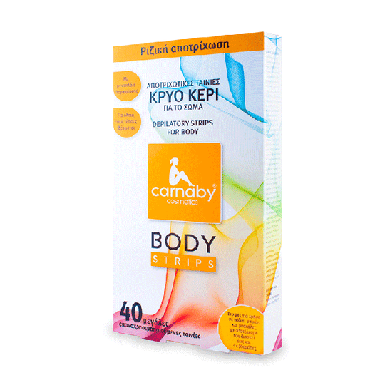 Carnaby Body Strips Cold Wax Depilatory Strips for the Body  40 copë
