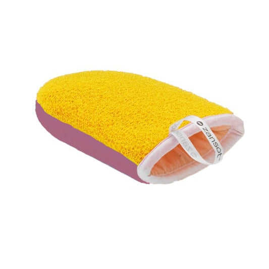 Zansot (12.202) Bath glove double  1 copë - E verdhë-Rozë