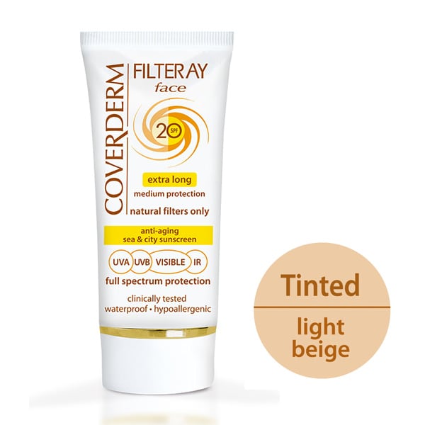 Coverderm Filteray Face Tinted Sunscreen Light Beige SPF20  50 ml