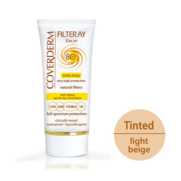 Coverderm Filteray Face Tinted Sunscreen Light Beige SPF80  50 ml