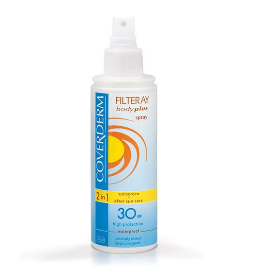Coverderm Filteray Body Plus Spray 2in1 Sunscreen & After Sun SPF30  150 ml