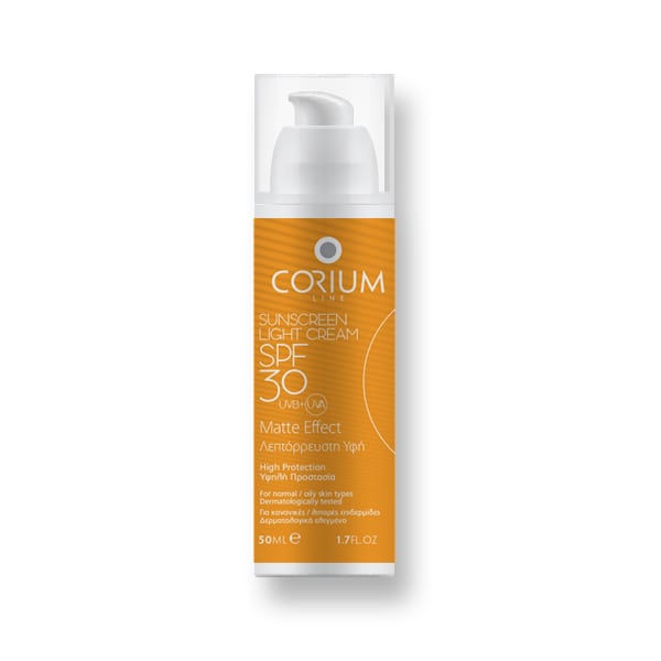 Corium Line Sunscreen Light Cream SPF30 Matte Effect  50 ml