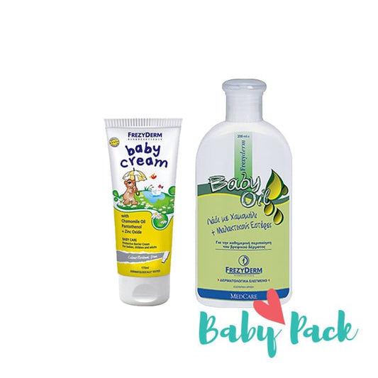 Frezyderm Baby Pack with Baby Cream Nappy Rash Cream, 175ml & Baby Oil  200 ml