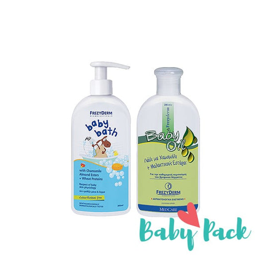 Frezyderm Baby Pack with Baby Bath, 300ml & Baby Oil  200 ml