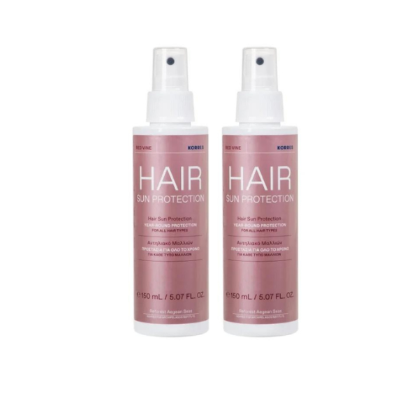 2 x Korres Red Vine Hair Sun Protection  2x150ml