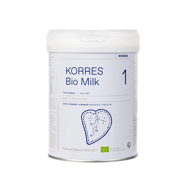 Korres Bio Milk 1 Organic Cow Milk for Infants (0-6 months)  400gr