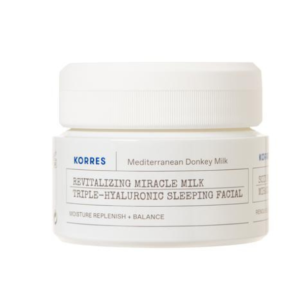 Korres Mediterranean Donkey Milk Revitalizing Miracle Milk Triple-Hyaluronic Sleeping Facial  40 ml