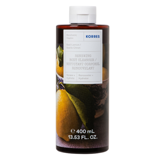 Korres Renewing Body Cleanser Basil Lemon  400 ml