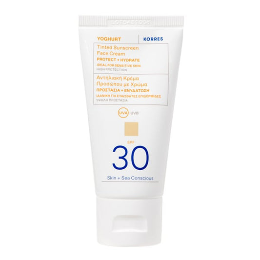 Korres Yoghurt Tinted Sunscreen Face Cream SPF30  50 ml