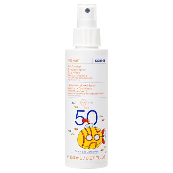 Korres Yoghurt Kids Sunscreen Spray for Body & Face SPF50  150 ml