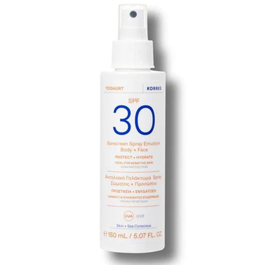 Korres Yoghurt Suncreen Spray Emulsion Body & Face SPF 30  150 ml