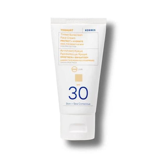 Korres Yoghurt Tinted Sunscreen Face Cream SPF 30  50 ml