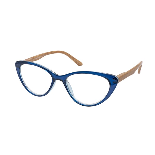 Eyelead E205 Women's Reading Glasses Wood Effect Blue  1 copë - blu