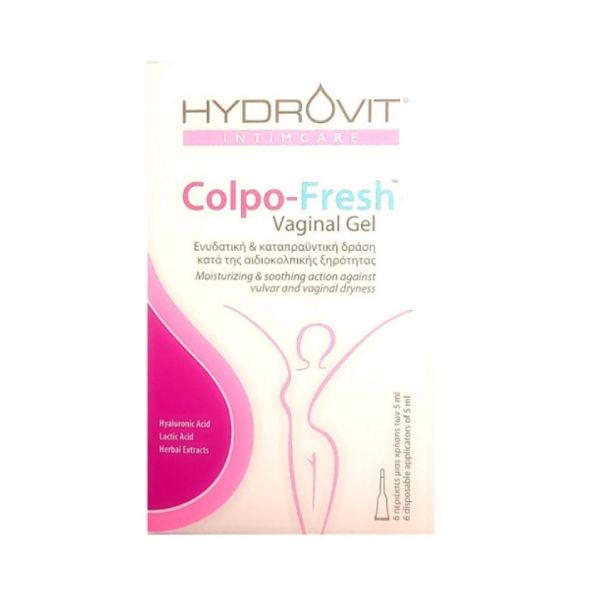 Hydrovit Intimcare Colpo-Fresh Vaginal Gel Gel with Moisturizing & Soothing Action against Vaginal Dryness  6x5ml