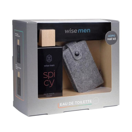 Vican Promo Wise Men Eau de Toilette Spicy, 100ml & Nail Kit  1 set