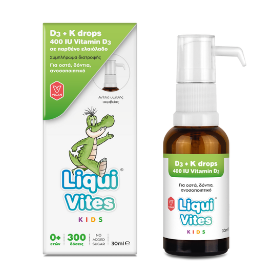 Liqui Vites Kids D3 400IU + K Drops  30 ml