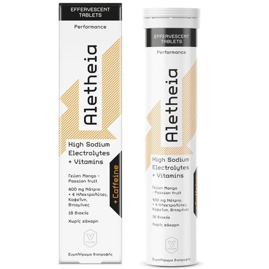 Aletheia High Sodium Electrolytes + Vitamins + Caffeine  18eff.tabs