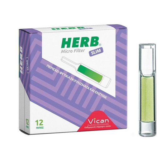 Herb Micro Filter Slim for Slim Cigarettes  12 copë