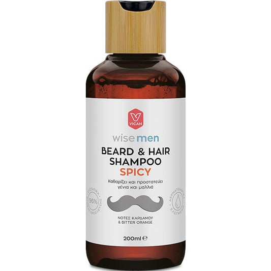 Vican Wise Men Beard & Hair Shampoo Spicy  200 ml