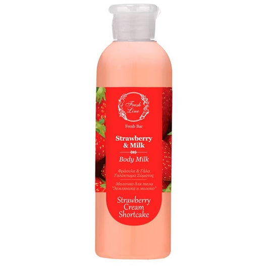 Fresh Line Strawberry & Milk Body Milk  200 ml