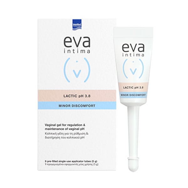 Intermed Eva Intima Lactic Vaginal Gel pH 3.8 Minor Discomfort  9x5ml