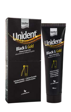 Intermed Unident Black & Gold Whitening Toothpaste  100 ml