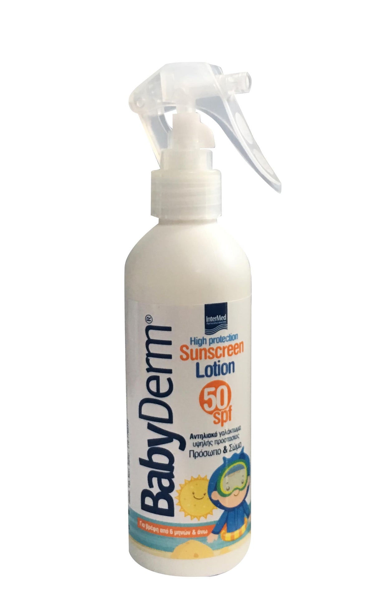 Intermed Babyderm Sunscreen Lotion SPF50 Face & Body 6m+  200 ml