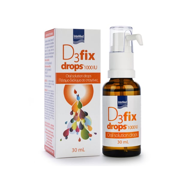 Intermed D3 Fix Drops 1000IU Food Supplement  30 ml