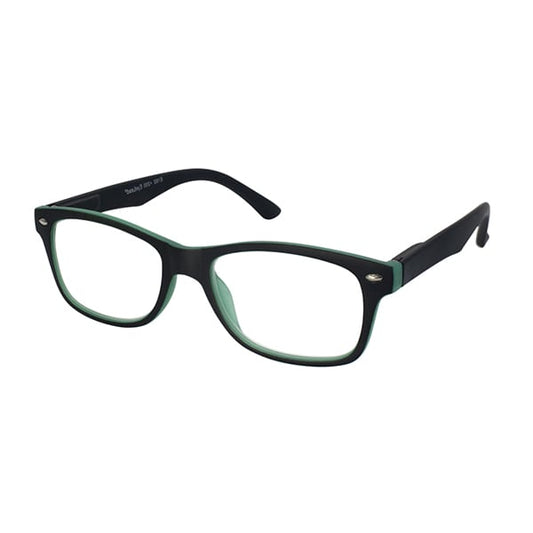 Eyelead E192 Unisex Horn-Rimmed Reading Glasses Black-Green  1 copë - E zezë - Jeshile