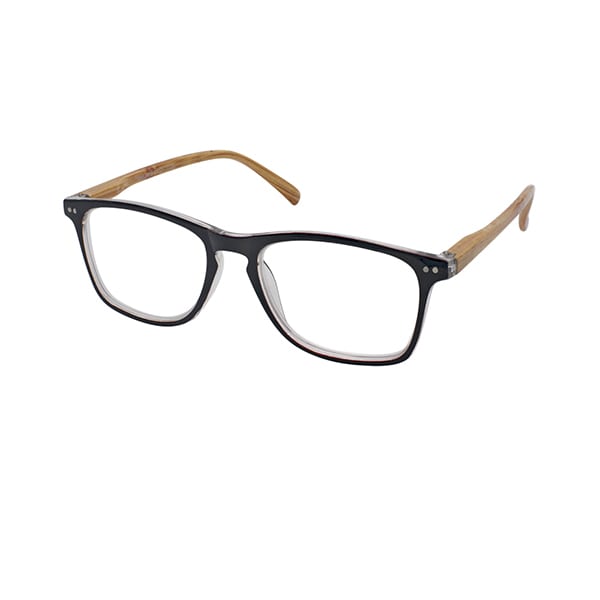 Eyelead E211 Unisex Horn-Rimmed Reading Glasses Effect Wood-Black  1 copë