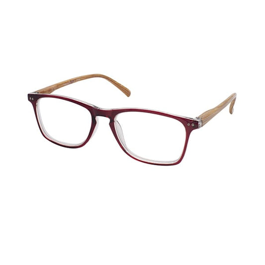 Eyelead E213 Unisex Horn-Rimmed Reading Glasses Effect Wood-Burgundy  1 copë
