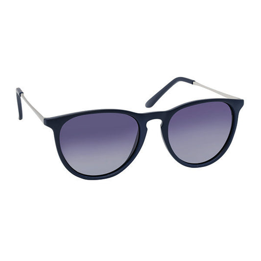 Eyelead L662 Adult Polarized Sunglasses Dark Blue with Silver Temples  1 copë
