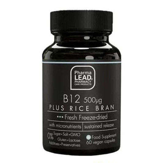 Pharmalead Black Range B12 500 μg Plus Rice Bran 60 kapsula vegjetariane