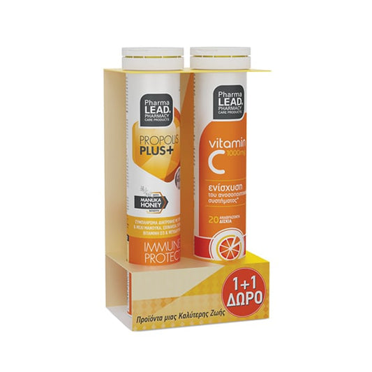 Pharmalead Promo 1+1 Propolis Plus+ Immune Protect & Vitamin C 1000mg  2x20 eff.tabs