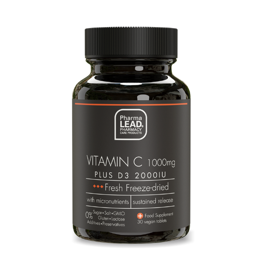 Pharmalead Black Range Vitamin C 1000mg Plus D3 2000IU  30 tableta vegjetariane
