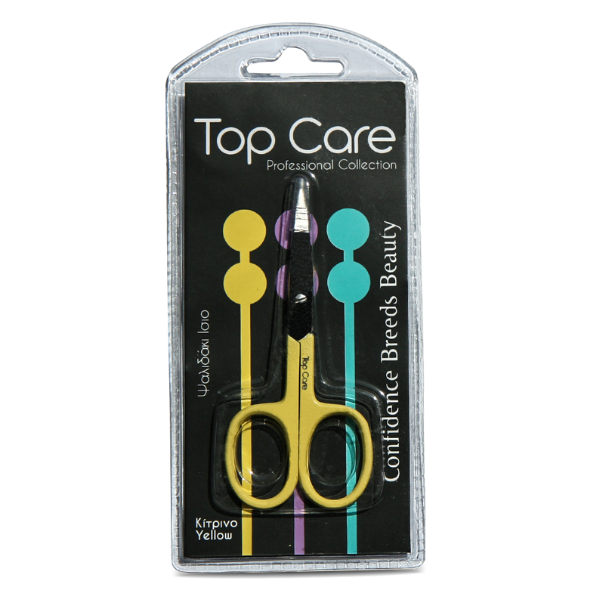 Top Care Scissors Straight  1 copë - E verdhë