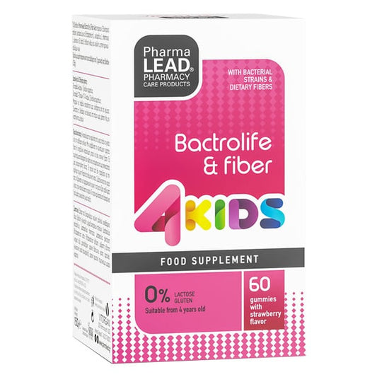 Pharmalead Bactrolife & Fiber 4kids  60 karamele