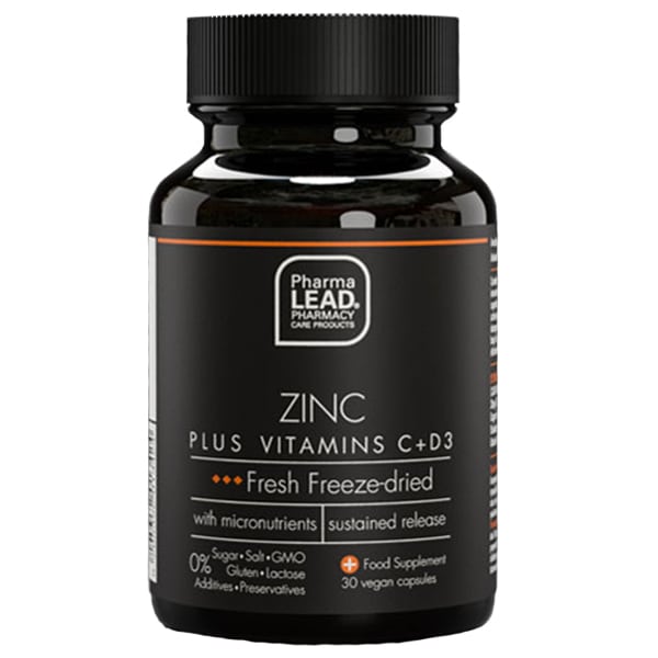 Pharmalead Zinc Plus Vitamin C & D3 Nutrients Fresh Freeze-Dried  30 kapsula