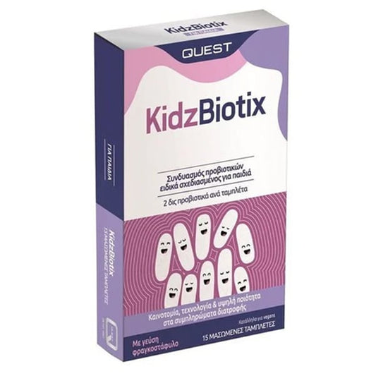 Quest Kidz Biotix  15 tableta përtypëse