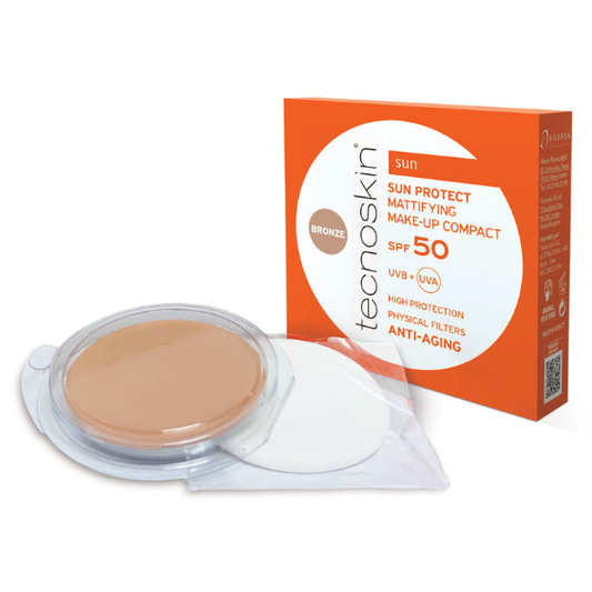 Tecnoskin Sun Protect Mattifying Make-Up Compact SPF50 Refill  10g - Bronz