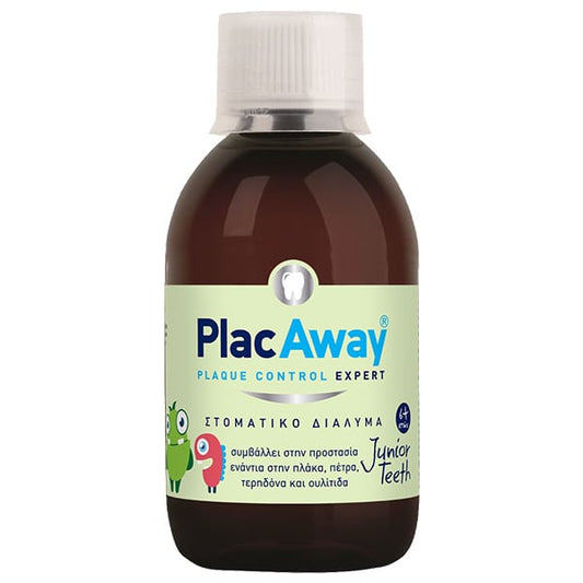 Plac Away Junior Teeth Kids Mouthwash Orange Flavor  250 ml