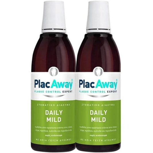 Plac Away Promo (-50% on Second Product) Daily Mild Mouthwash with Mild Taste  2x500ml