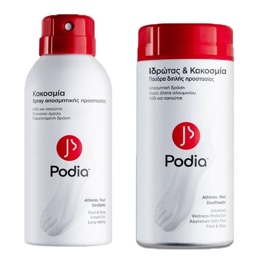 Podia Promo Athlete's Feet DeoSpray, 150ml & Athlete's Feet DeoPowder, 100g  1 set