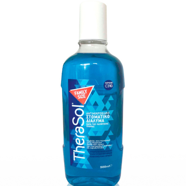 TheraSol Plus Family Size Antimicrobial Mouthwash Against Dental Plaque  500 ml