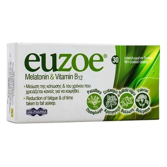 Uni-Pharma Euzoe Melatonin & Vitamin B12  30 tableta
