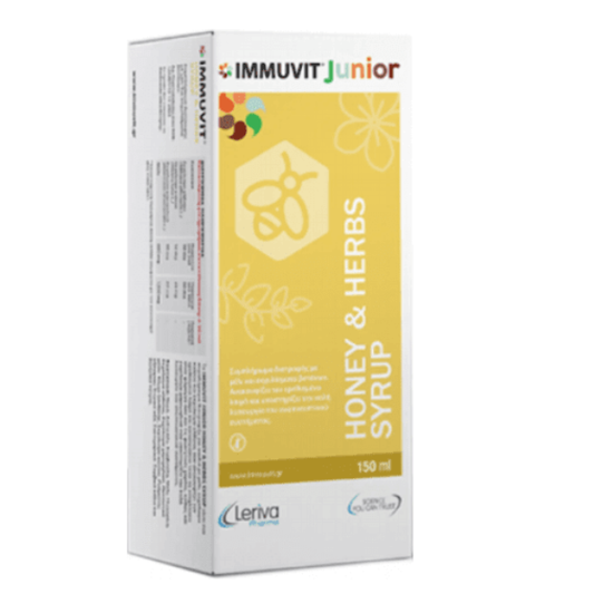 Leriva Pharma Immuvit Junior Honey & Herbs Syrup  150 ml