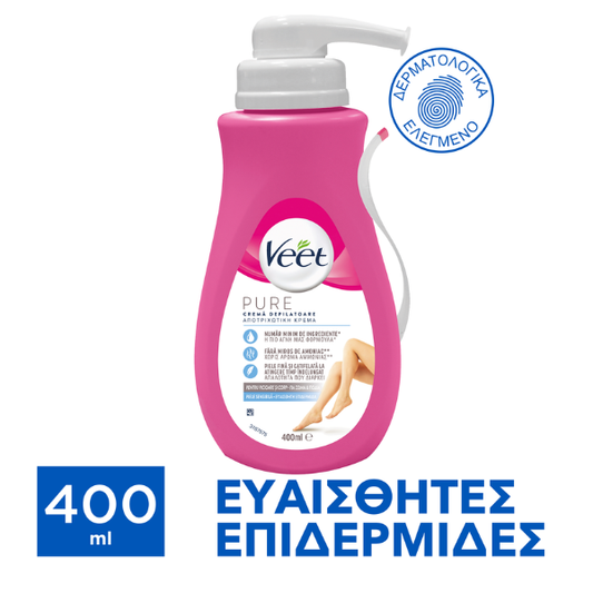 Veet Pure Depilatory Body Cream for Sensitive Skin  400 ml